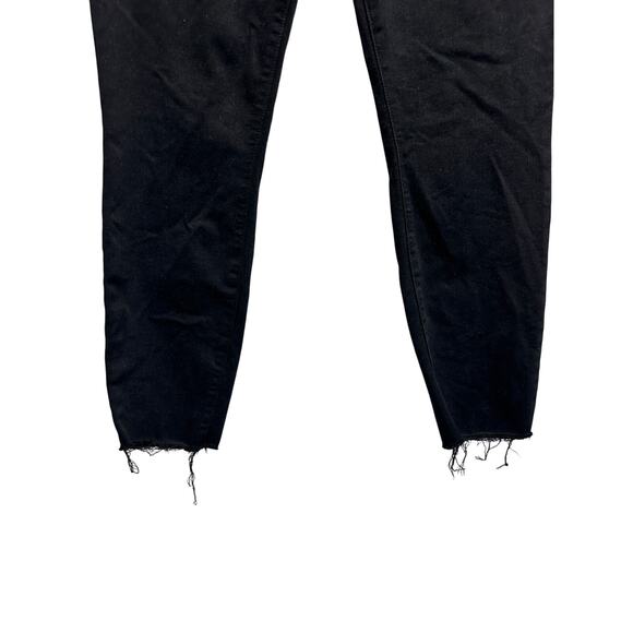 Paige Hoxton Ankle black denim w/ raw hem/ ankle fray size 32 - Picture 2 of 11
